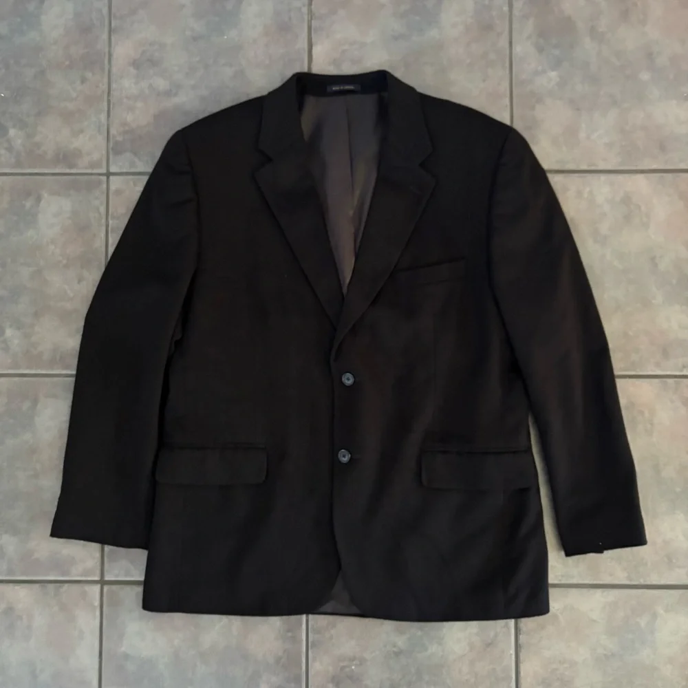 Club Room Cashmere Blazer Macys Men’s‎ 42 Short Solid Black Sport Cost 2 Button